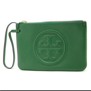 Tory Burch Perry Bomb Leather Wristlet